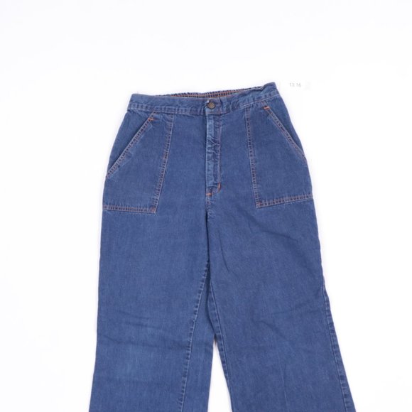 70s Womens Size 13 Flared Leg Bell Bottoms USA - Picture 3 of 8